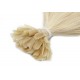 50cm vlasy evropského typu pro metodu keratin 0,5g/pr. – nejsvětlejší blond