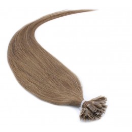 50cm vlasy evropského typu pro metodu keratin 0,7g/pr. – světle hnědá