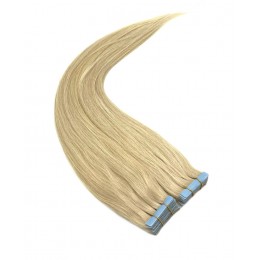 Invisible Tape in – Pravé lidské vlasy 50 cm - nejsvětlejší blond