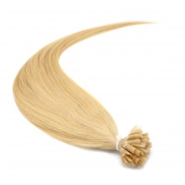 50cm vlasy evropského typu pro metodu keratin 0,7g/pr. – přírodní blond
