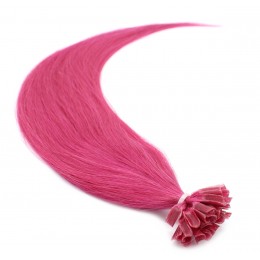 40cm keratinové vlasy pravé lidské k prodloužení 0,7g/pr. – růžová