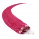 50cm vlasy evropského typu pro metodu Micro Ring / Easy Loop 0,7g/pr. – růžová