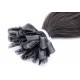 60cm vlasy evropského typu pro metodu keratin 0,5g/pr. – přírodní černá