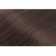 Clip in culík z pravých lidských vlasů vlnitý 60cm - tmavě hnědá