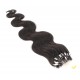60cm vlasy pro metodu Micro Ring / Easy Loop 0,7g/pr. vlnité – přírodní černá