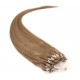 50cm vlasy evropského typu pro metodu Micro Ring / Easy Loop 0,5g/pr. – světle hnědá