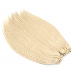 Deluxe clip in sada 60cm nejsvětlejší blond