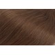 Deluxe clip in vlasy vlnité 100% lidské REMY 50cm - středně hnědá