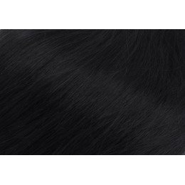 Deluxe clip in kudrnaté vlasy 100% lidské REMY 50cm - černá