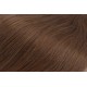 Deluxe clip in kudrnaté vlasy 100% lidské REMY 50cm - středně hnědá