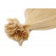 40cm vlasy evropského typu pro metodu keratin 0,7g/pr. – přírodní blond