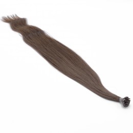 45cm slovanské vlasy pro metodu keratin 0,7g/pr. – středně hnědá