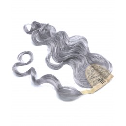 Clip culík / cop ze 100% japonského kanekalonu 60cm vlnitý - silver