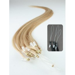 50cm vlasy evropského typu pro metodu Micro Ring / Easy Loop 0,5g/pr. – přírodní blond