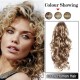 Clip in kudrnaté vlasy 100% lidské REMY 50cm - světlý melír
