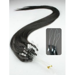 40cm vlasy evropského typu pro metodu Micro Ring / Easy Loop 0,5g/pr. – přírodní černá