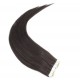 50cm Tape hair / pu extension / Tape IN lidské vlasy remy – přírodní černá