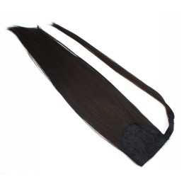 Clip culík / cop ze 100% japonského kanekalonu 60cm rovný - přírodní černá