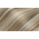 Clip in culík z pravých lidských vlasů vlnitý 50cm - platina/světle hnědá