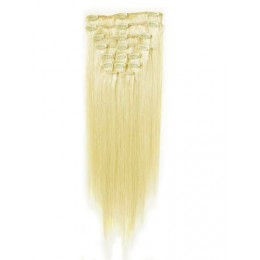 Clip in vlasy k prodloužení 50cm 100% lidské - REMY - světlejší blond