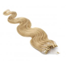 50cm vlasy pro metodu Micro Ring / Easy Loop 0,5g/pr. vlnité – přírodní blond